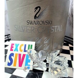 1993 Swarovski Secret Garden Collection Full Bloom Rose 7478 W/Box 95